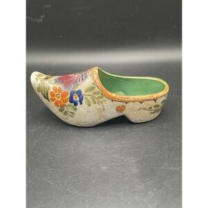 Vtg Royal Zuid Holland Clog Floral Dutch